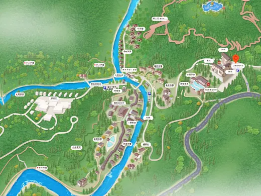 岑溪结合景区手绘地图智慧导览和720全景技术，可以让景区更加“动”起来，为游客提供更加身临其境的导览体验。